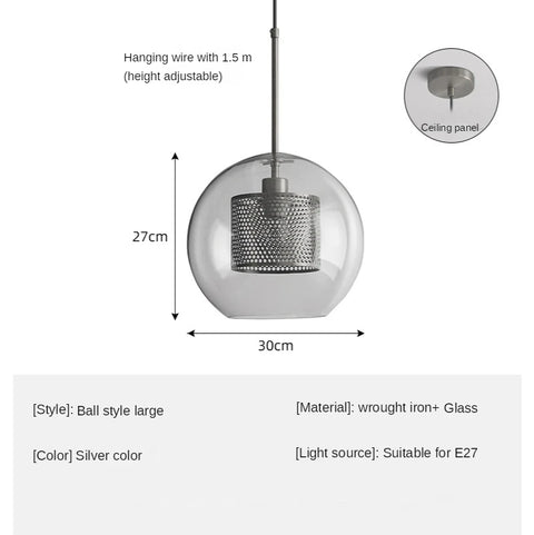Nordic Hanglamp Glass Pendantt