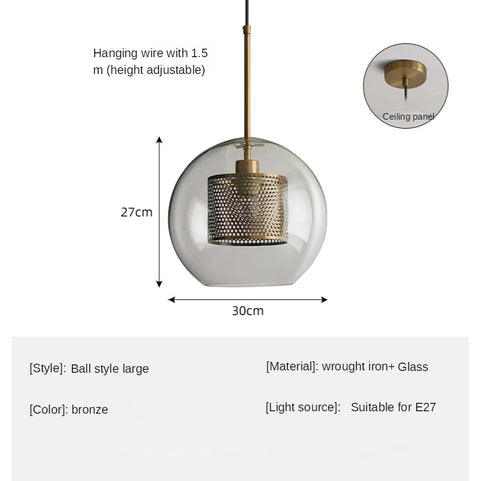 Nordic Hanglamp Glass Pendantt