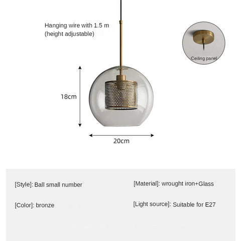 Nordic Hanglamp Glass Pendantt