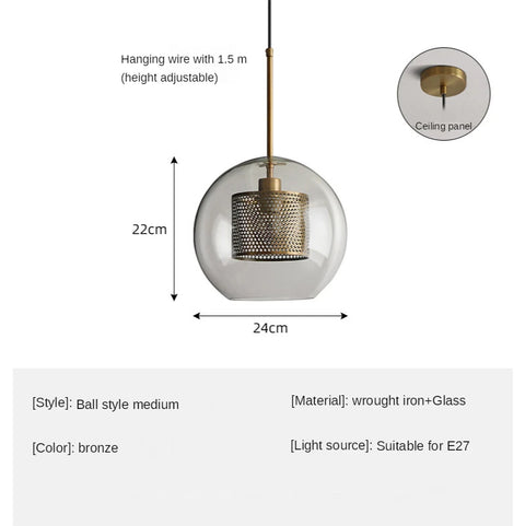 Nordic Hanglamp Glass Pendantt