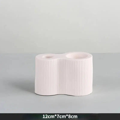 Ribbed Candle Holder