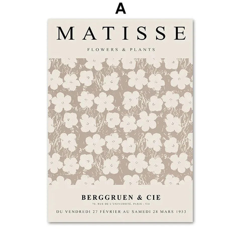 Matisse Coral Abstract Prints