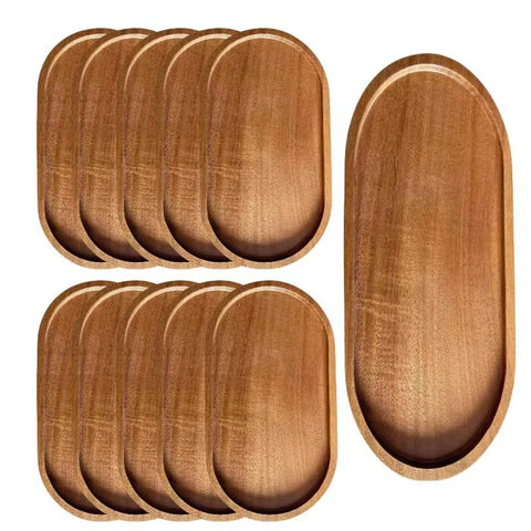 Japanese wooden serving tray, minimalist wood platter