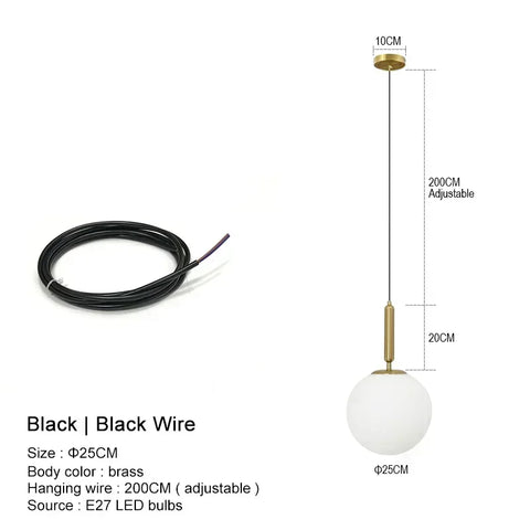 Orb Hanging Pendant Light
