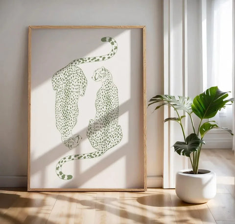 Sage Cheetah Print