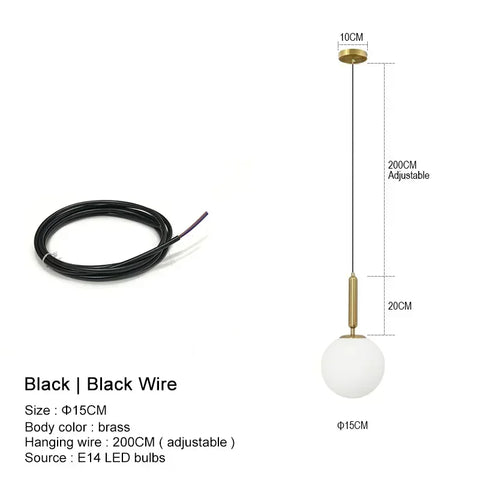 Orb Hanging Pendant Light