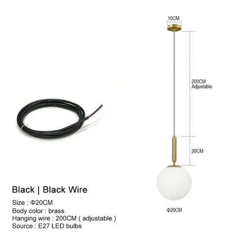 Orb Hanging Pendant Light