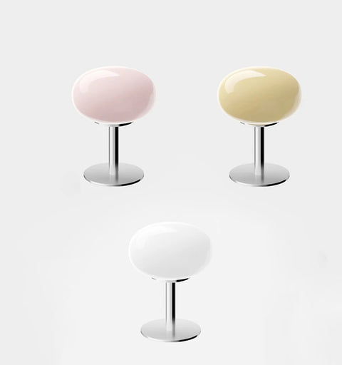 Macaron glass table lamp, pastel tiered glass bedside lamp