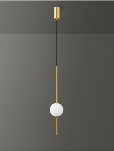 Nordic glass ball pendant light, clear glass sphere ceiling lamp