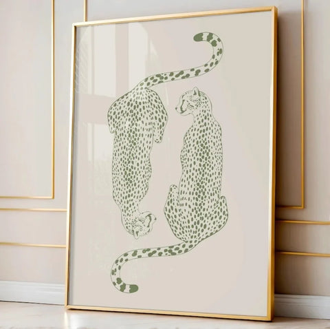 Sage Cheetah Print