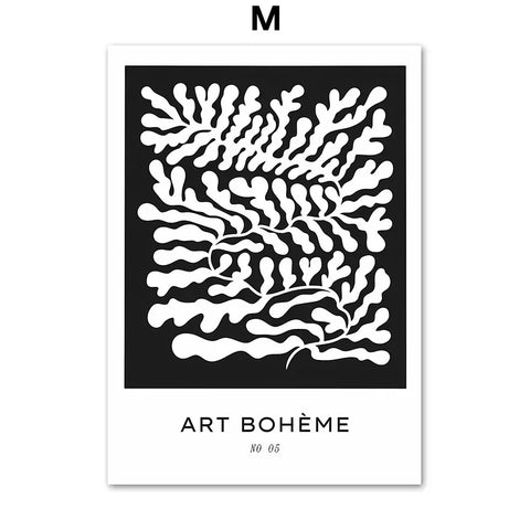 Matisse Coral Abstract Prints