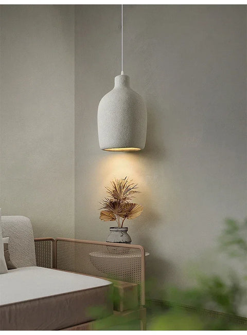 Wabi-Sabi dining chandelier, layered organic pendant light