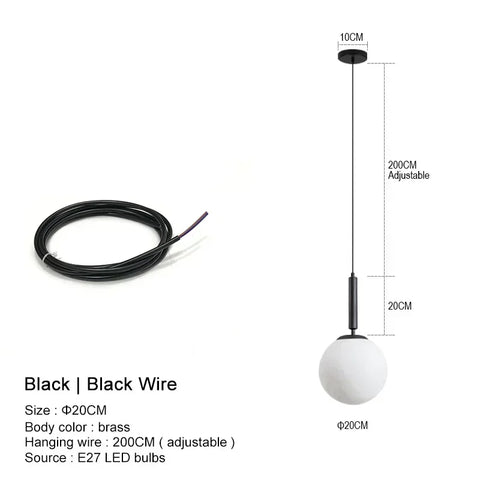 Orb Hanging Pendant Light