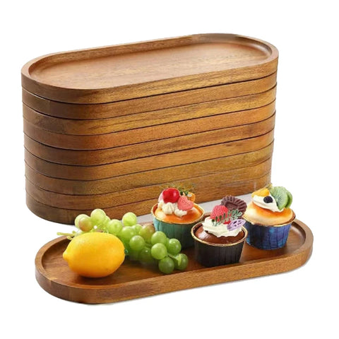 Japanese wooden serving tray, minimalist wood platter