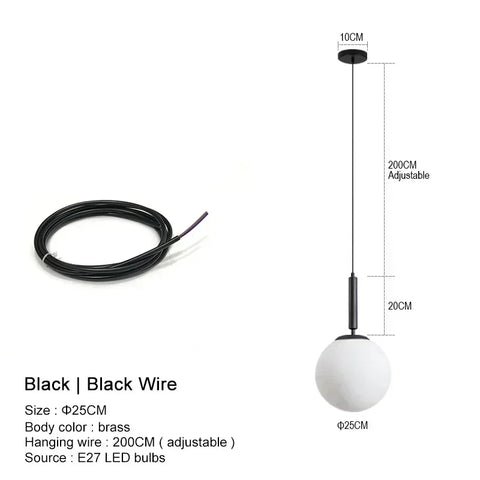 Orb Hanging Pendant Light