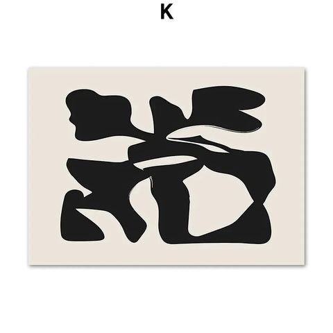 Matisse Coral Abstract Prints