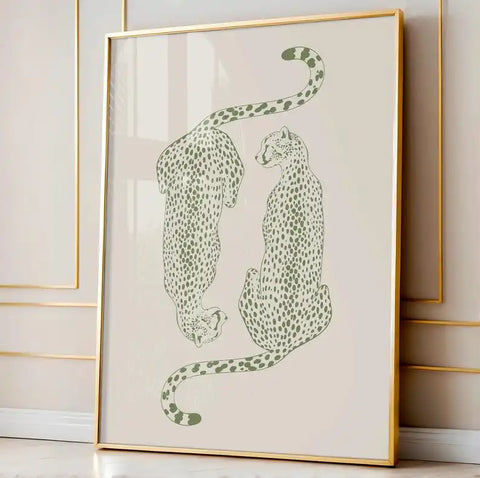 Sage Cheetah Print