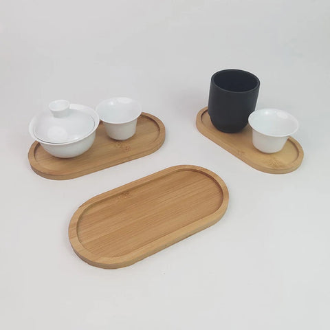 Japanese wooden serving tray, minimalist wood platter