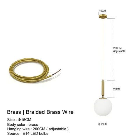 Orb Hanging Pendant Light