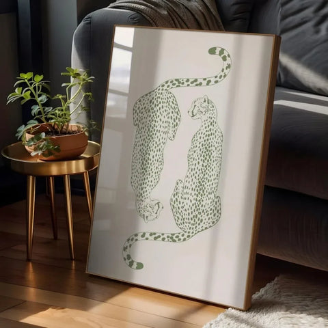 Sage Cheetah Print