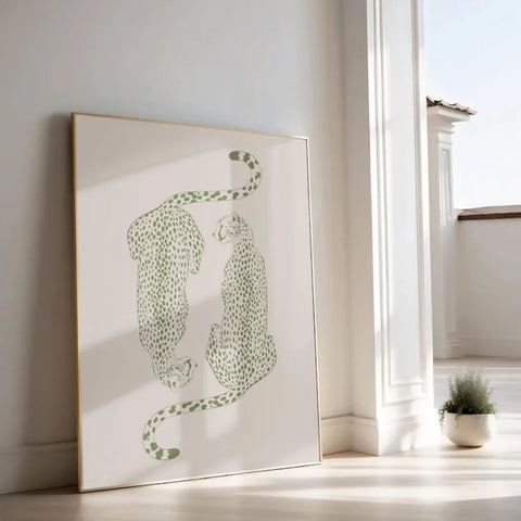 Sage Cheetah Print