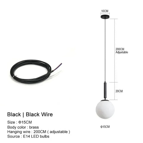 Orb Hanging Pendant Light