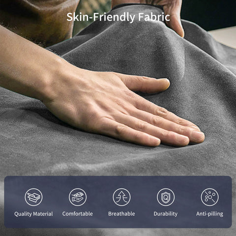 Skin-friendly fabric detail — breathable, durable and anti-pilling