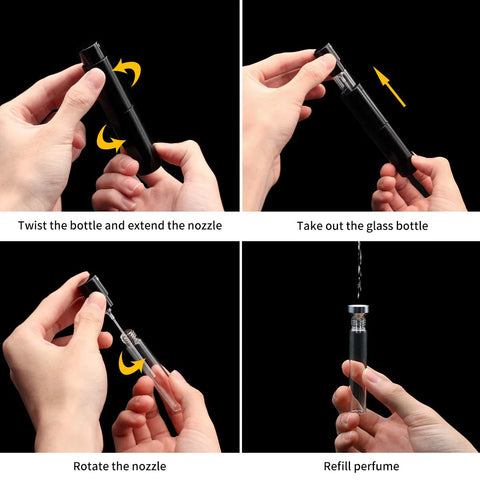 Step-by-step images showing how the coffee tool is used