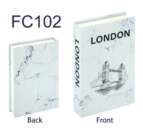 Decorative book box, London Bridge cover, front and back