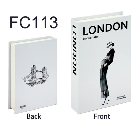 Decorative book box, London Oxford Street cover, front and back