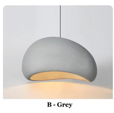 Dome pendant light, shade type B in grey