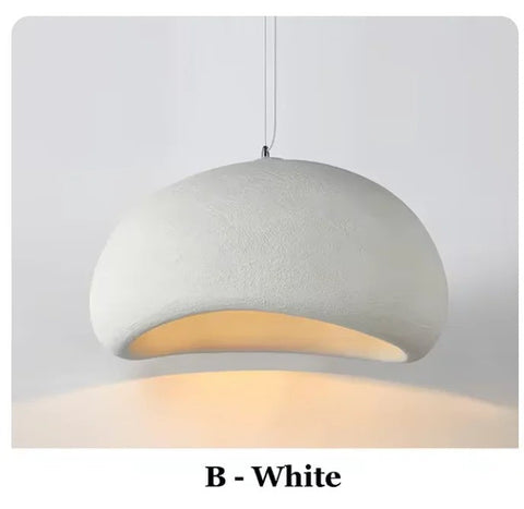 Dome pendant light, shade type B in white