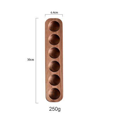 Wooden egg tray, six holes
