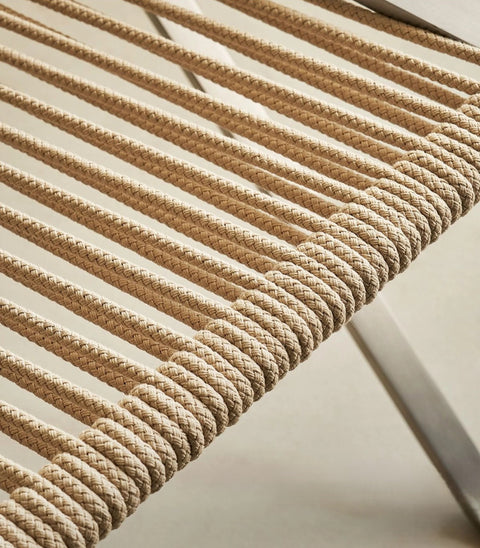 Detail of the chair's cord weave