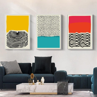 Abstract Sunrise Canvas Prints
