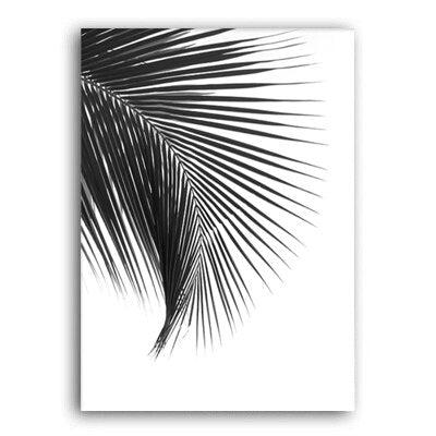 Black Palm Canvas Prints