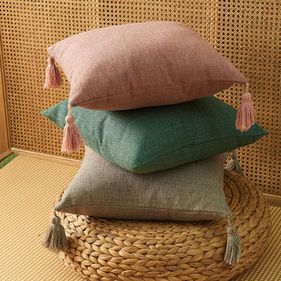 Cotton Hemp Pillow Cover