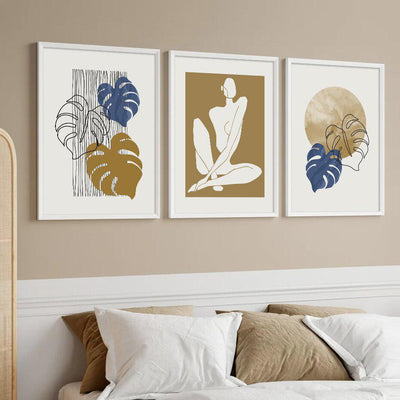 Geo Monstera Canvas Prints