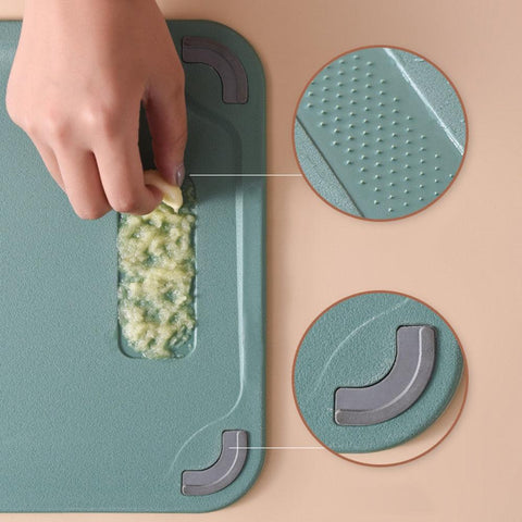 Double-sided stainless steel cutting board