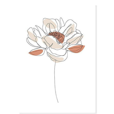 Minimal Floral Canvas Prints