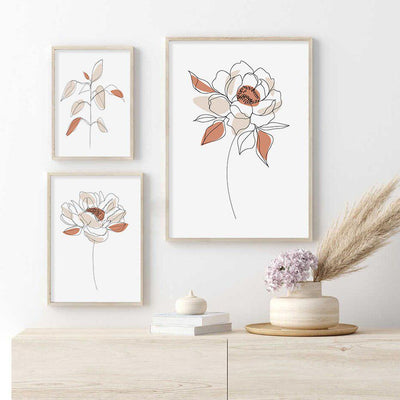 Minimal Floral Canvas Prints