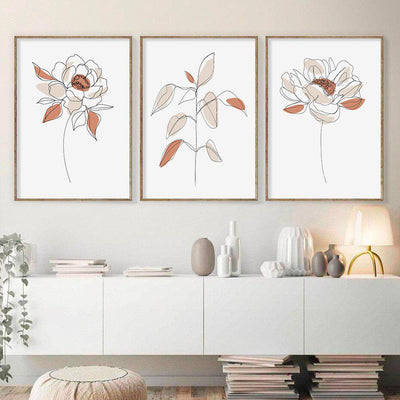 Minimal Floral Canvas Prints