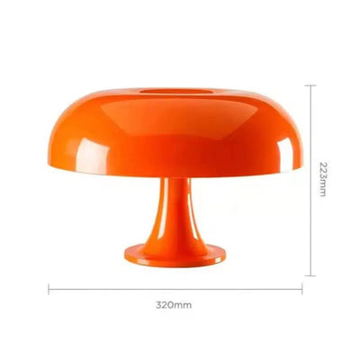 Mushroom Lamp (Orange/White)