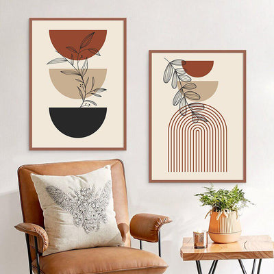 Neutral Geometry Canvas Prints