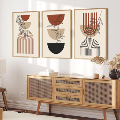 Neutral Geometry Canvas Prints