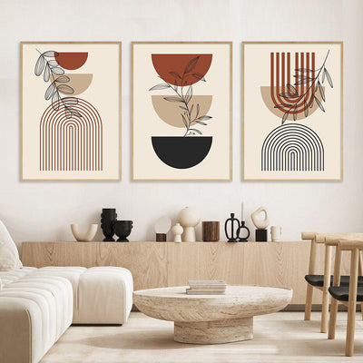 Neutral Geometry Canvas Prints