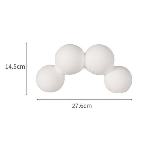Droplet ceramic vase, shape 1, 27.6cm wide and 14.5cm tall