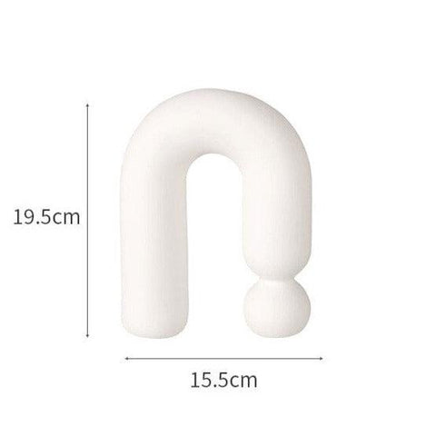 Droplet ceramic vase, shape 5, arch form, 15.5cm wide and 19.5cm tall