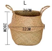 Seagrass planter basket, L, 32cm wide and 28cm tall