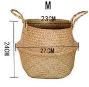 Seagrass planter basket, M, 27cm wide and 24cm tall
